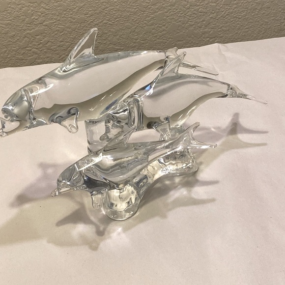 MURANO DOLFIN SCULPTURE LARGE HEAVY ZERO FLAWS GORGEOUS - Picture 6 of 15